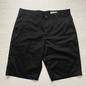 Volcom Men's True To This Chino Shorts 34 Black Casual Pocket A09116T3